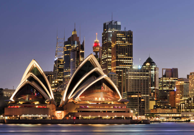 Sydney Opera House at sunset