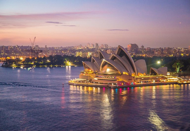 Sydney Opera House at sunset