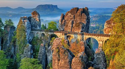 Bastei Bridge rock formations