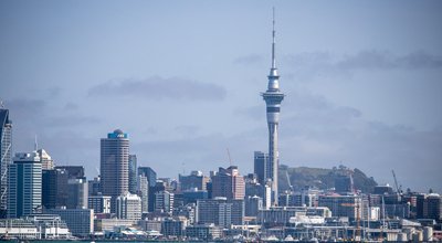 Auckland skyline and harbours