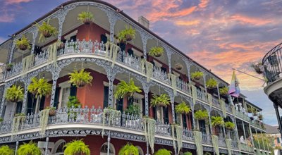 French Quarter balconies in New Orleans